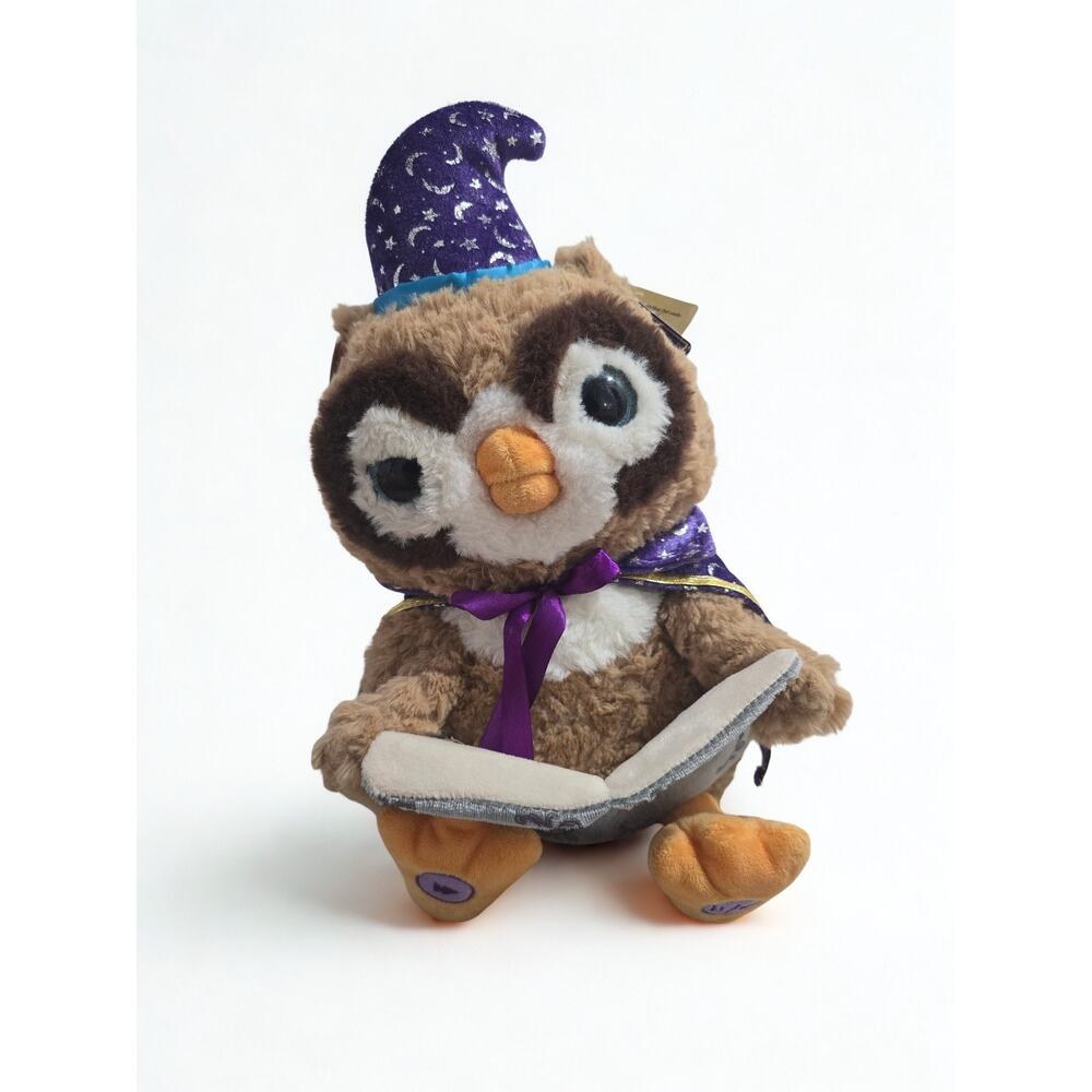 Cuddle Barn Octavius Owl Animated Talking Plush Lights 5 Fairy Tales NWT